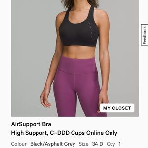 Lululemon Air Support Bra